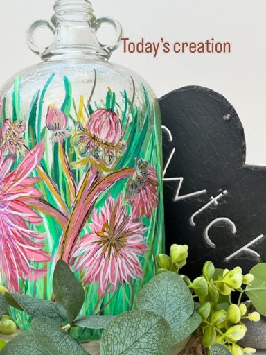 Bryn - large pink florals